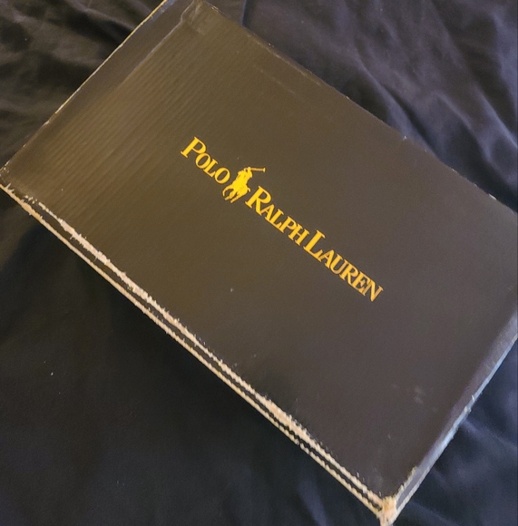 Polo by Ralph Lauren Hanford Trainers Shoes | Leather | Black/White | Size 11.5 - Picture 12 of 12